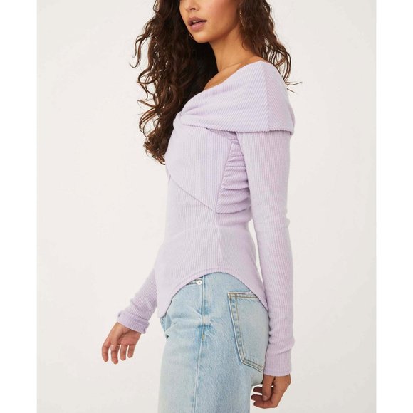 Free People Lilac Long Sleeve Tee - Picture 2 of 6